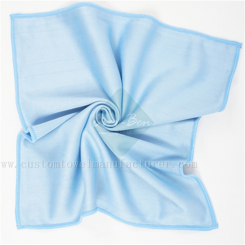 China OEM Custom Label microfiber window cleaning cloth exporter Bespoke Label Fast Drying Microfiber Glass Cleaning Towel Manufacturer